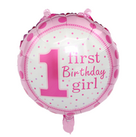 Baby Shower First Birthday Foil Balloons (10 Pcs)