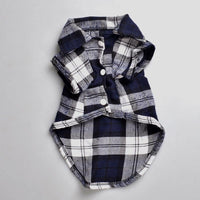 Camisa de franela para perro