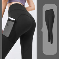 Fitness Leggings with Mesh Side Pocket
