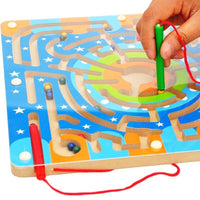 Labyrinth Wooden Magnetic Maze