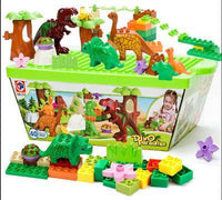 Conjunto de bloques de construcción de dinosaurios