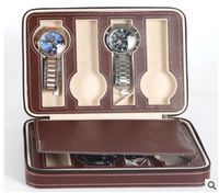 Portable Leather Watch Storage Boxes
