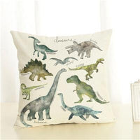 Housses de coussin à imprimé dinosaure