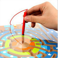 Labyrinth Wooden Magnetic Maze