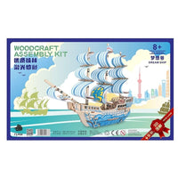 Pirate Ship 3D Wooden Puzzle