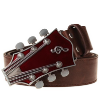 Cinturones con hebilla de guitarra