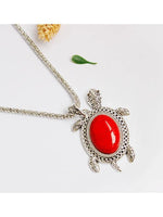Ensemble de bijoux collier/bracelet/boucles d'oreilles tortue