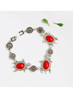 Ensemble de bijoux collier/bracelet/boucles d'oreilles tortue