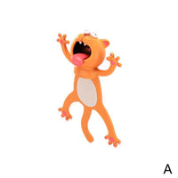 Marque-page 3D animal de dessin animé écrasé