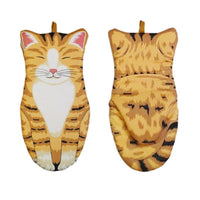 Manoplas de horno de pata de gato