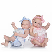 Mini poupée bébé Reborn Jumeaux