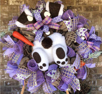 Décoration de porte de couronne de Pâques