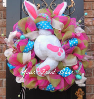 Décoration de porte de couronne de Pâques