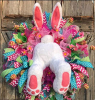 Décoration de porte de couronne de Pâques