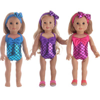 Maillot de bain sirène poupée