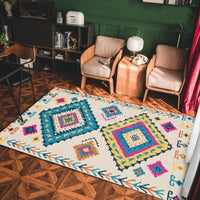 Tapis Ethnique Rétro Bohème