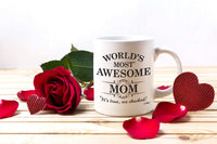 Tasse à café en céramique à sublimation, cadeau pour mère