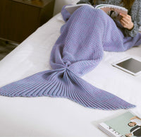 Mermaid Tail Knitted Blankets
