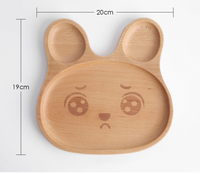 Cartoon Rabbit Wooden Plate