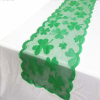 Chemin de table transparent trèfle