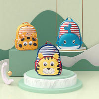 Cartoon Animal Striped Kindergarten Backpacks
