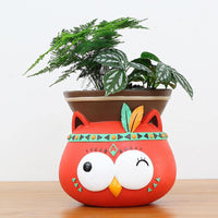 Tribal Woodland Animal Shape Wall Mounted Planters