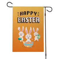 Drapeaux de jardin de Pâques Happy Bunny