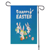 Drapeaux de jardin de Pâques Happy Bunny