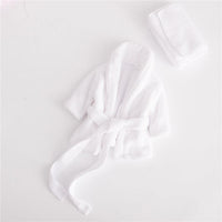 Peignoirs bébé serviette de bain couleur unie chaud