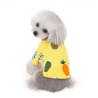 Linda falda de algodón para perros y mascotas, ropa fina