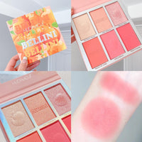 Hudavioji Peach Bellini Palette de maquillage 6 couleurs