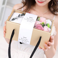 Caja de regalo con rosas y flores de jabón Ideas de regalos para el día de la madre Regalo 520 para el día de San Valentín