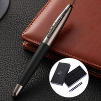 Coffrets cadeaux de stylo de lettrage de signature d'entreprise à bijoux en métal