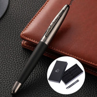 Coffrets cadeaux de stylo de lettrage de signature d'entreprise à bijoux en métal