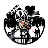 Retro Cinema Photography Vinyl Clocks
