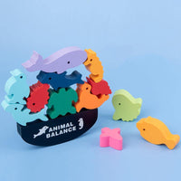 Animal Balance Building Blocks Game
