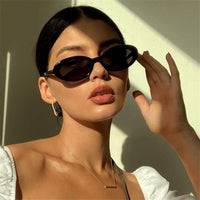 Gafas de sol ovaladas retro europeas y americanas estilo Hong Kong