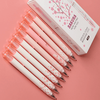 Japanese Sakura Cherry Blossom Retractable Gel Pens