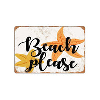 Decoración rústica de la pared de la barra de surf de la playa de la pintura del hierro