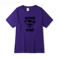 Super Dad Harajuku Fashion Multicolor Short Sleeve Top