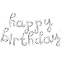 Ensemble de ballons avec lettres d'anniversaire, décoration Swash