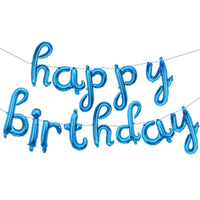 Ensemble de ballons avec lettres d'anniversaire, décoration Swash