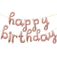 Ensemble de ballons avec lettres d'anniversaire, décoration Swash