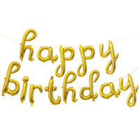 Ensemble de ballons avec lettres d'anniversaire, décoration Swash