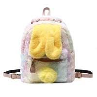 Sac à dos en peluche oreilles de lapin