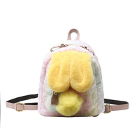 Sac à dos en peluche oreilles de lapin