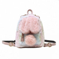 Sac à dos en peluche oreilles de lapin