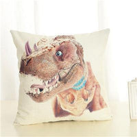 Housses de coussin à imprimé dinosaure