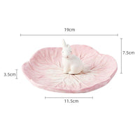 Spring Cabbage Rabbit Accented Tableware