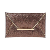 Clutch con purpurina y lentejuelas